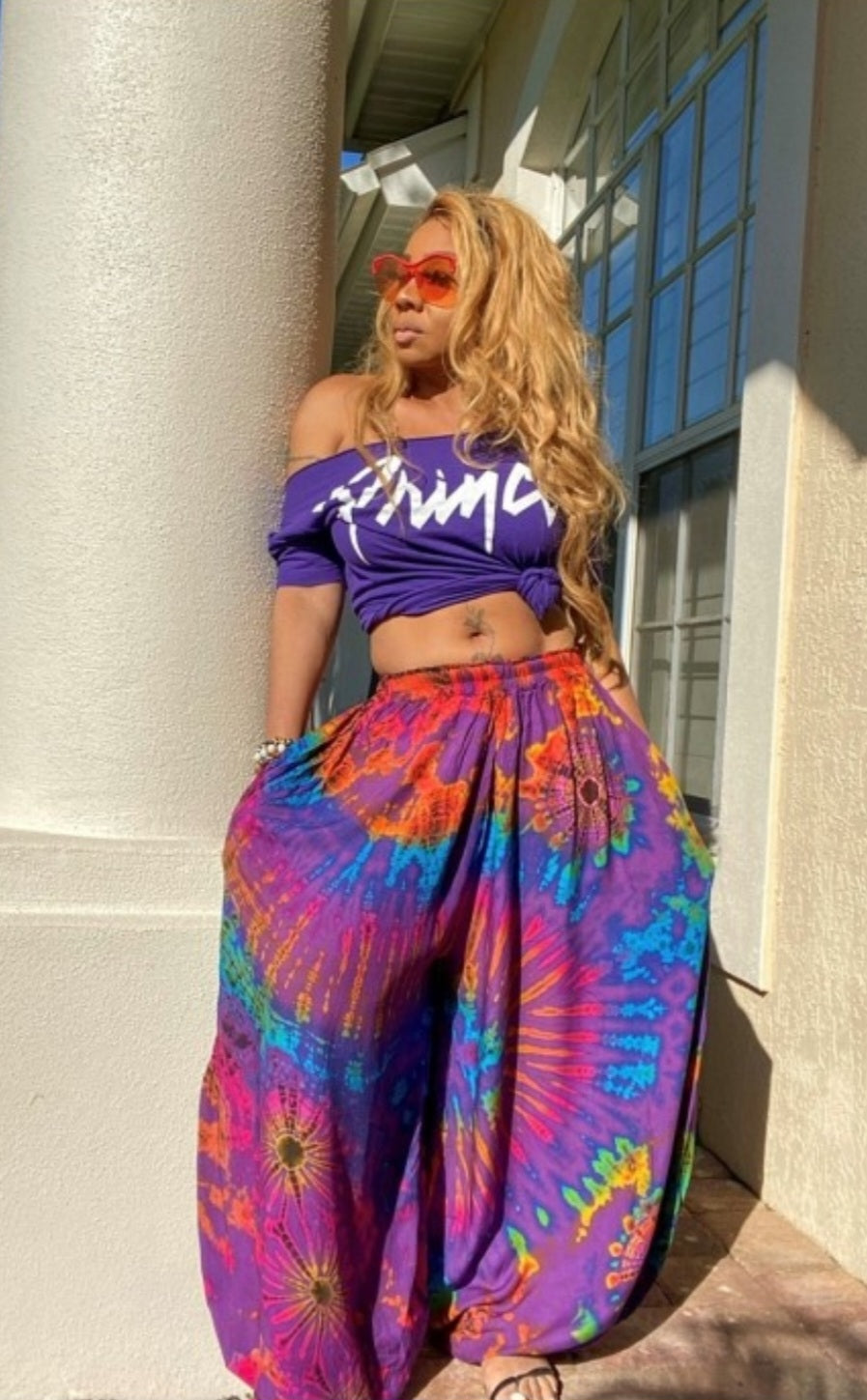 Tie-dye Balloon Pants