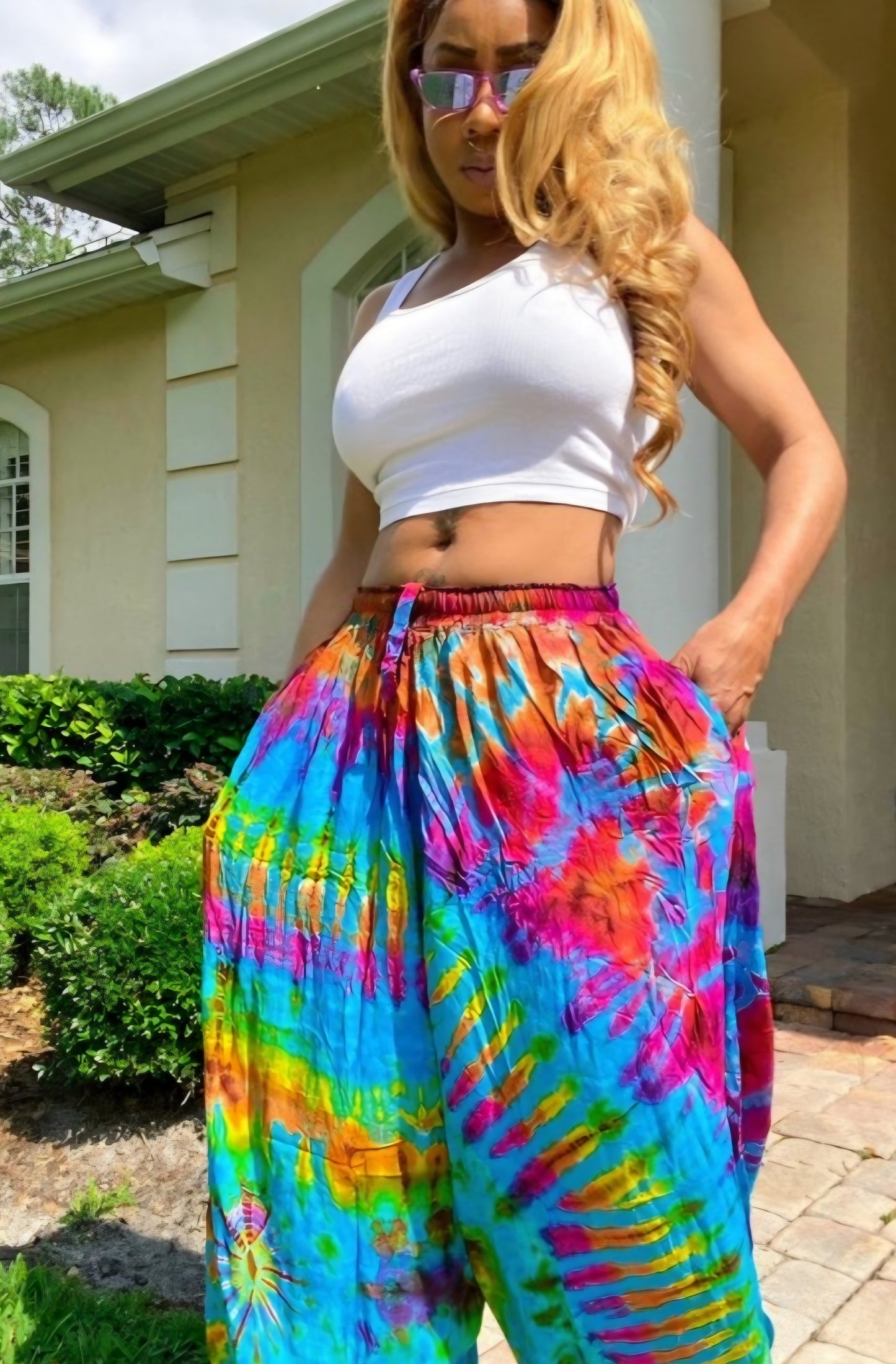 Tie-dye Balloon Pants