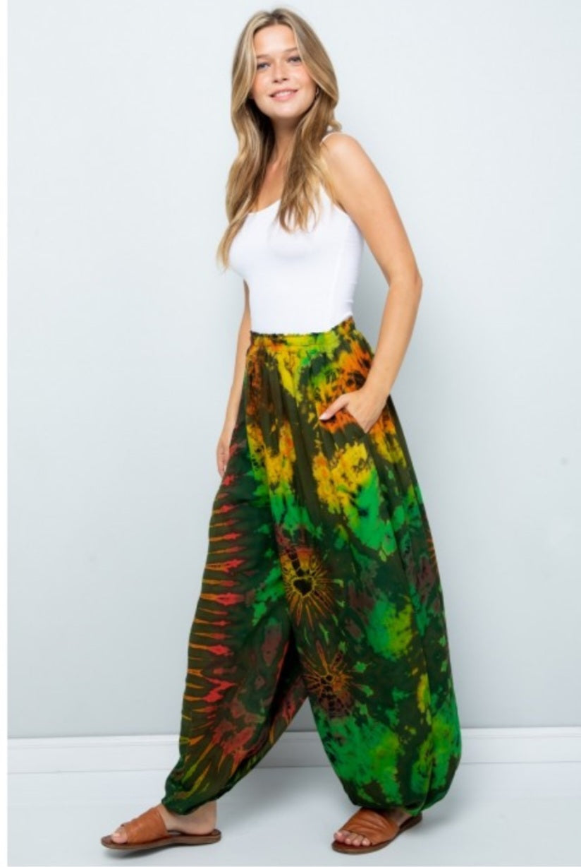 Tie-dye Balloon Pants