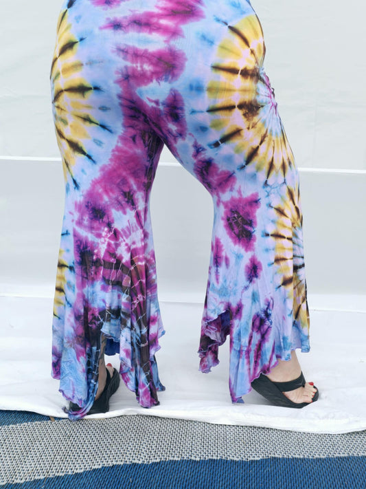 Goddess Size Tie-Dye Glam Pants