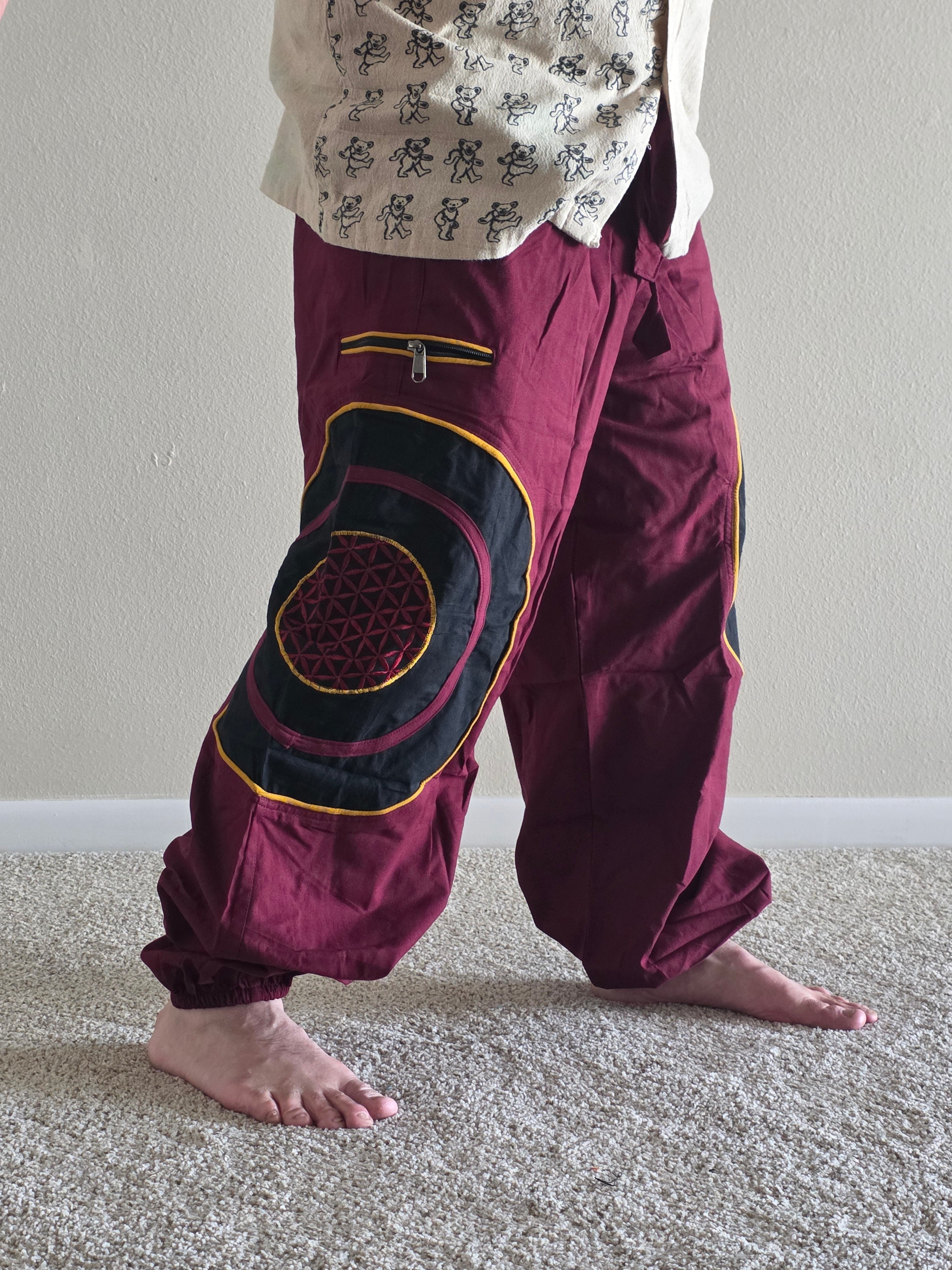 Flower of Life Zip & Flow Pants – Luna Sea Enchantments